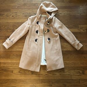 Momo Maternity wool blend toggle coat camel small